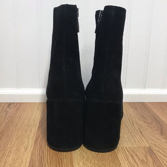 THURSDAY BOOT CO Highline Black‎ Suede Ankle Bootie Chunky Heel Size 5.5 - Picture 6 of 15